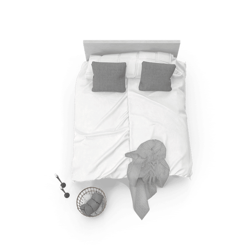 Lit avec des punaises de lit